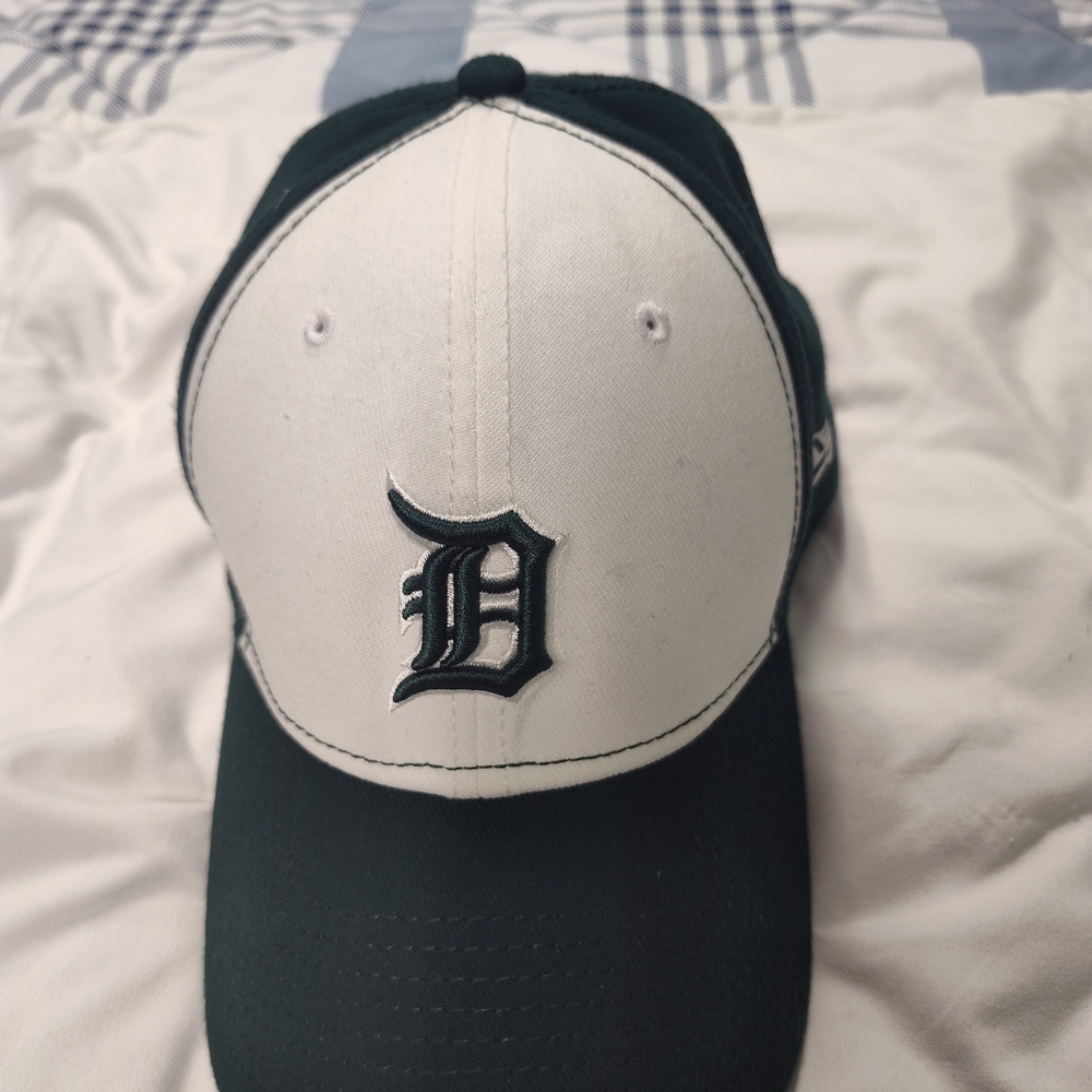 New Era Black and White D Logo Cap